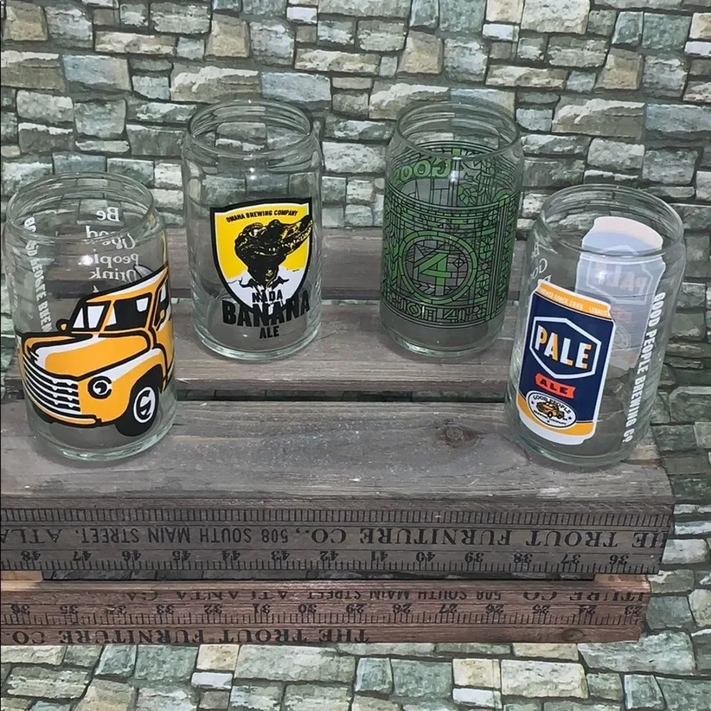 Beer glass bundle set of 4 glasses